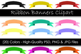 Download Ribbon Banner Clipart Digital Clipart Graphic By Gjsart Creative Fabrica SVG Cut Files