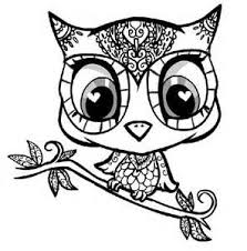 Big Eyed Owls Tattoo Yahoo Image Search Results Owl Coloring Pages Animal Coloring Pages Cute Coloring Pages