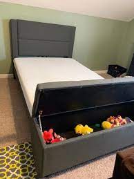 Shop our great assortment of benches, storage benches, and bedroom benches at walmart.com. Zinus Wanda 48 Upholstered Platform Bed Frame With Storage Bench King Walmart Com Walmart Com