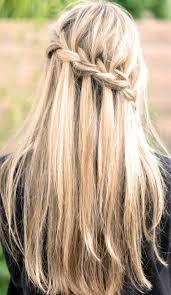 Waterfall Braid For Long Straight Hair Back View Hairstyles Weekly Hair Styles Long Hair Styles Cool Hairstyles