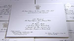 Prince Harry And Meghan Markles Royal Wedding Invitations