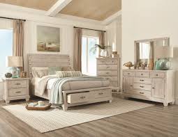 Wood beds provide a traditional, transitional or modern feel in your bedroom, while upholstered beds add. White Wash Country King Bedroom Set My Furniture Place