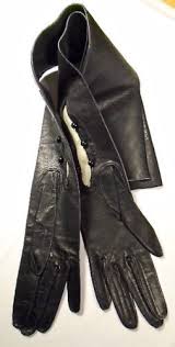 Vintage Kid Leather Opera Gloves Size 6 1 2 Italy Lederhandschuhe Lange Handschuhe Schwarze Lederhandschuhe