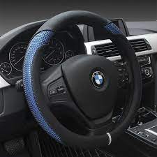 Black Leather Convenience Car Steering Wheel Cover For Bmw E39 E46 325i E53 X5 Review Steering Wheel Cover Car Steering Wheel Cover Steering Wheel