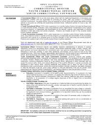 juvenile detention officer resume