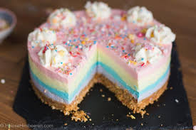 Einhorn Torte Regenbogen Cheesecake Rezept Bunter Kuchen Kindergeburtstag Bunter Kuchen Regenbogentorte
