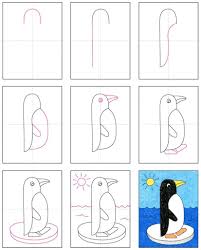 5 watch video cute dog drawings. Draw An Easy Penguin Art Projects For Kids