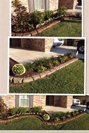 Simply add a stone edge and mulch to pretty up plain flower beds in a snap. 45 Best And Cheap Simple Front Yard Landscaping Ideas 28 Front Yard Landscaping Design Yard Landscaping Front Yard