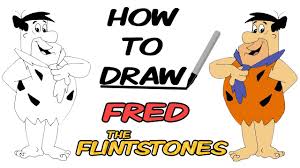 How to draw dino from 'the flintstones'. How To Draw Fred Flintstone The Flintstones Cartoons Speed Drawing Youtube