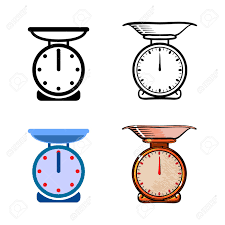 Kitchen scale clipart free download! Set Of Weighing Kitchen Scale Icon Vector Isolated Illustration Black And White Color And Hand Drawing Style Royalty Free Cliparts Vectors And Stock Illustration Image 41261039