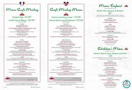 Menu Cafe Mickey 2017 Disneyland Paris Disneyland Hello Disneyland Disneyland Paris