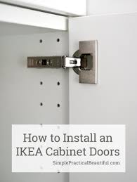 How To Attach An Ikea Sektion Cabinet Door Simple Practical Beautiful Cabinet Doors Ikea Sektion Cabinets Installing Cabinets