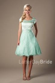 Short Modest Prom Dresses With Lace At Latterdaybride The Ginny In Aqua Prom Dresses Modest Party Dresses Short Cocktail Cocktail Dress Modest