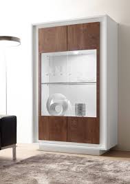 Standvitrine mit glaseinsatz 84cm weiß. Vitrine Weiss Lack Matt Eiche Cognac Skylo16 Designermobel Moderne Mobel Owl Moebelhandel De