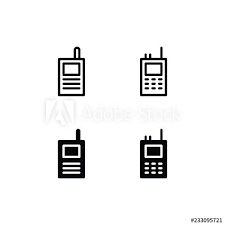Walkie Talkie Icon Logo Vector Symbol Vector Logo Walkie Talkie Logos