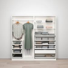 Pax Bjornoya Wardrobe Combination White Gray Tinted Effect Ikea Pax Wardrobe Ikea Pax Ikea Pax Wardrobe