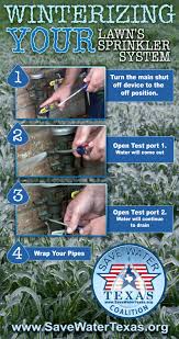 Winterizing Your Lawn S Irrigation System In Houston Texas Save Water Texas Coalition