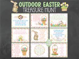 Outdoor Easter Treasure Hunt Clues - Outdoor Easter Scavenger Hunt Clues - Easter  Egg Hunt - Easter Party Games - Kids Easter Activities - Etsy