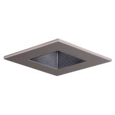 Halo Recessed 3012snbb 3 Inch 15 Degree Trim Lensed Square Shower Light With Black Baffle Satin Nick Recessed Ceiling Lights Recessed Lighting Shower Lighting
