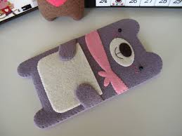 Phone Case Kain Flanel Tempat Pensil Kerajinan Kain Flanel