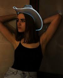 Neon Cowboys Glowing Light Up Cowboy Hat White One Size 3 Light Settings Replaceable Batteries At Amazon Women S Clothing Stor Cowboy Hats Hats Amazon Women