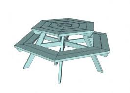 Hexagon Picnic Table Picnic Table Plans Octagon Picnic Table Plans Octagon Picnic Table