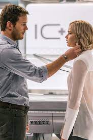 Chris Pratt And Jennifer Lawrence S Chemistry Is Out Of This World In The Passengers Trailer Passengers Movie Chris Pratt Jennifer Lawrence