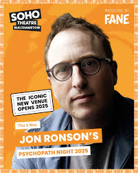 Looking for a touch of thrill with your Sunday morning brew?☕ Tune in to  Channel 4's Sunday Brunch this morning to catch Jon Ronson discussing his  upcoming Psychopath Night Tour. Don't miss