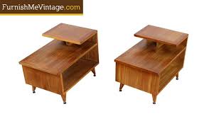 He attended philadelphia public schools. Pair Of Mid Century Modern Red Lion Mahogany End Tables