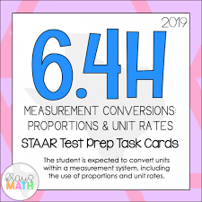 6 4h measurement conversions staar test prep teks task