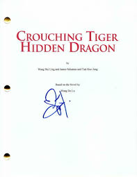 Ve ejderha, tigru si dragon, ngo foo chong lung hong, tigre y dragón, tygr a drak czech, wo hu cang long, tigre et dragon, im reich der tiger und drachen. Michelle Yeoh Signed Autograph Crouching Tiger Hidden Dragon Full Movie Script