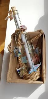 Geldgeschenk Maritim Flaschenpost Hochzeit Geschenk Geld Geschenk Hochzeit Flaschenpost Geschenk