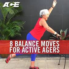 8 Balance Moves For Active Agers Senior Fitness Yoga For Seniors Balance Exercises