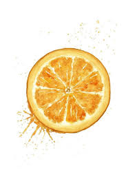 Orange Art Print Orange Watercolor Painting Watercolor Fruit Print Watercolor Citrus Print Kitchen Wall Deco Watercolor Fruit Fruits Drawing Fruit Illustration
