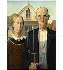 Shop today & get 10% off. Amazon De Grant Wood American Gothic Framed Art Print F12x8475