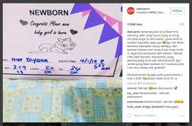 Nah, kali ini 99.co indonesia telah merangkum ucapan selamat ulang tahun islami terbaik yang bisa kamu contoh. Diana Amir Timang Baby Girl Kedua Gempak