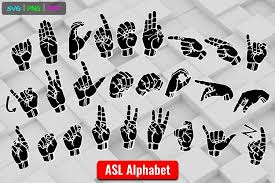 Ashley hall is a writer and fact checker who has been published in multiple medical journals in the f. Asl Abcs Alphabet American Sign Language Svg Png Cut Files 1200272 Svgs Design Bundles