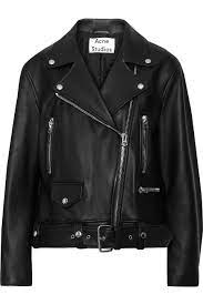 Merlyn Leather Biker Jacket Acne Studios Sale Up To 70 Off The Outnet Leather Biker Jacket Brown Leather Jacket Men Biker Jacket