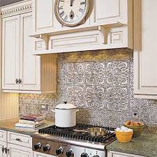 Tin tile backsplashes overview | american tin ceilings. All About Tin Ceilings Tin Backsplash Kitchen Tin Kitchen Tin Tile Backsplash