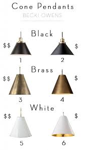 Black And Brass Kitchen Pendant Light Lighting Crush Cone Pendants Island Pendant Lights Kitchen Pendant Lighting Kitchen Lighting Design