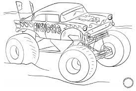 Mewarnai gambar mobil truk 2. Contoh Gambar Mewarnai Mobil Monster Kataucap