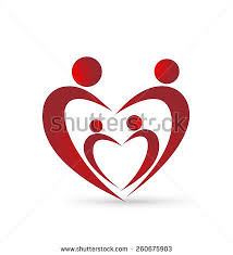 Happy Family Union In A Heart Shape Vector Logo Icon Tatuajes De Elefantes Manualidades Con Goma Eva Manualidades