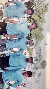 The Schwinn teams. Men, 1st place: (L to R) Art Armour, Tim Potter, John  Pfeiffelman, Timothy Jones, Jack Sheehan. Women: (2nd place) (L to R): Laura  Eisler, Betsy Elliot, Laurie Chase (other