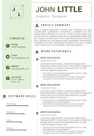 It uses simple formatting and has an organized layout. Graphic Designer Resume Sample With Software Skills Template Presentation Sample Of Ppt Presentation Presentation Background Images