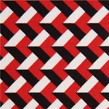 Black And White Square Pattern Fabric Red White Black 3d Pattern Fabric With By Robert Kaufman Usa Geometric Pattern 3d Pattern Tattoo Pattern