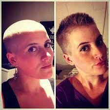 Doingthingsthehardway 3 Months Since Le Shave Shaveforacure Worldsgreatestshave Bald Hair Spi Short Hair Styles Short Hair Styles Pixie Growing Out Hair