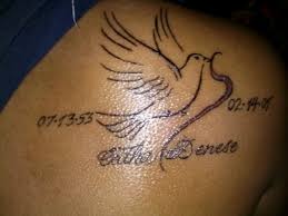 See more ideas about tattoos, memorial tattoos, remembrance tattoos. Passed Away Women S Dove And Rose Tattoo Novocom Top