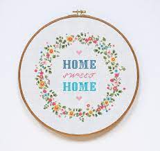 We hope you love them just as much as we do! Home Sweet Home Cross Stitch Pattern Home Modern Cross Stitch Etsy Cross Stitch Patterns Cross Stitch Embroidery Modern Cross Stitch