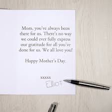 This card can be printed as is, and it's gorgeous. Personalised Mother S Day Card Mother S Day Card With Photo