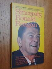 Sincerely, Ronald Reagan by Helene Von Damm (Trade Paperback) for sale  online